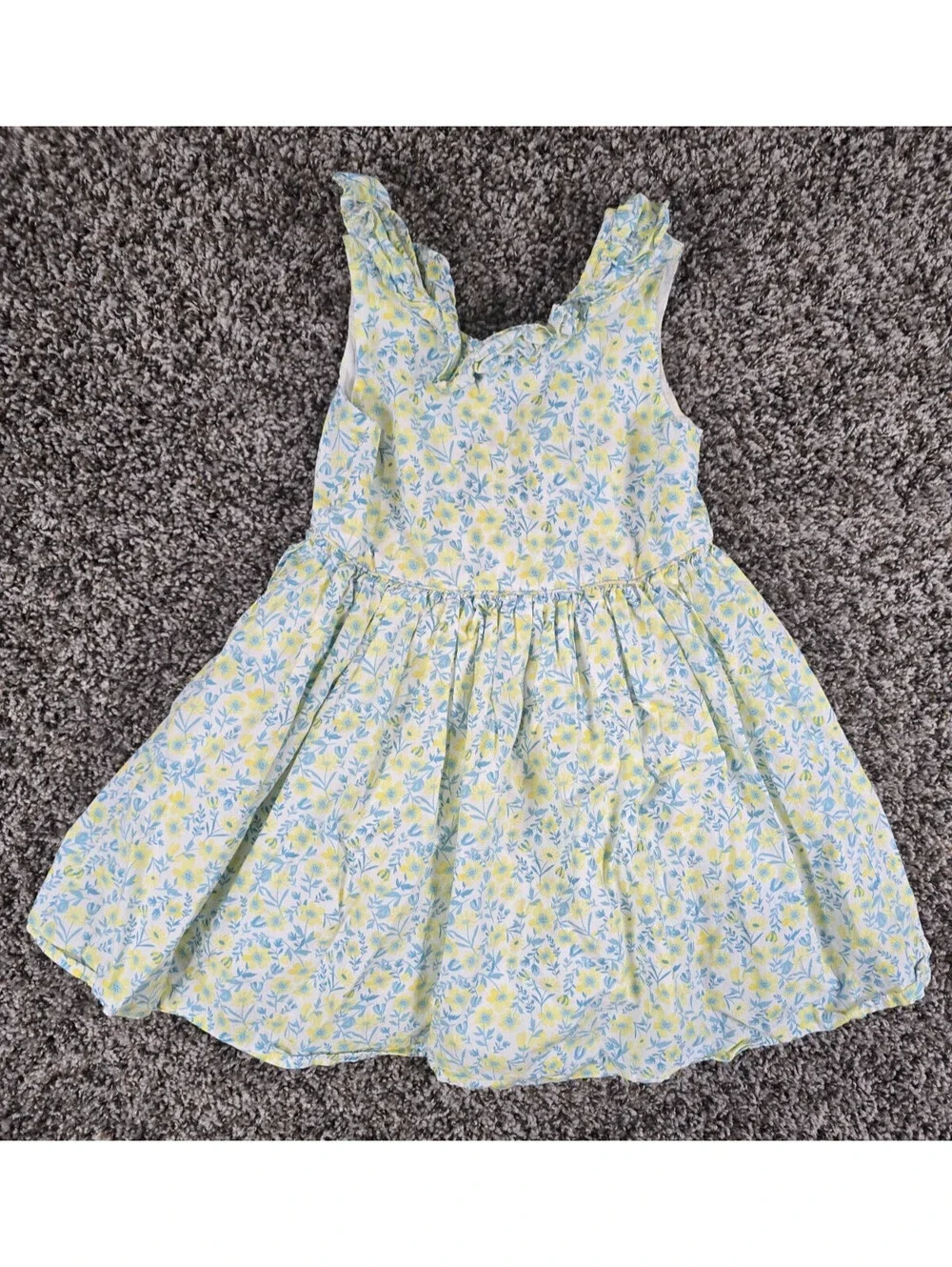 Tommy Bahama Sundress Girls 4t Toddler Floral Faux Wrap Bow Ruffle Sleeveless